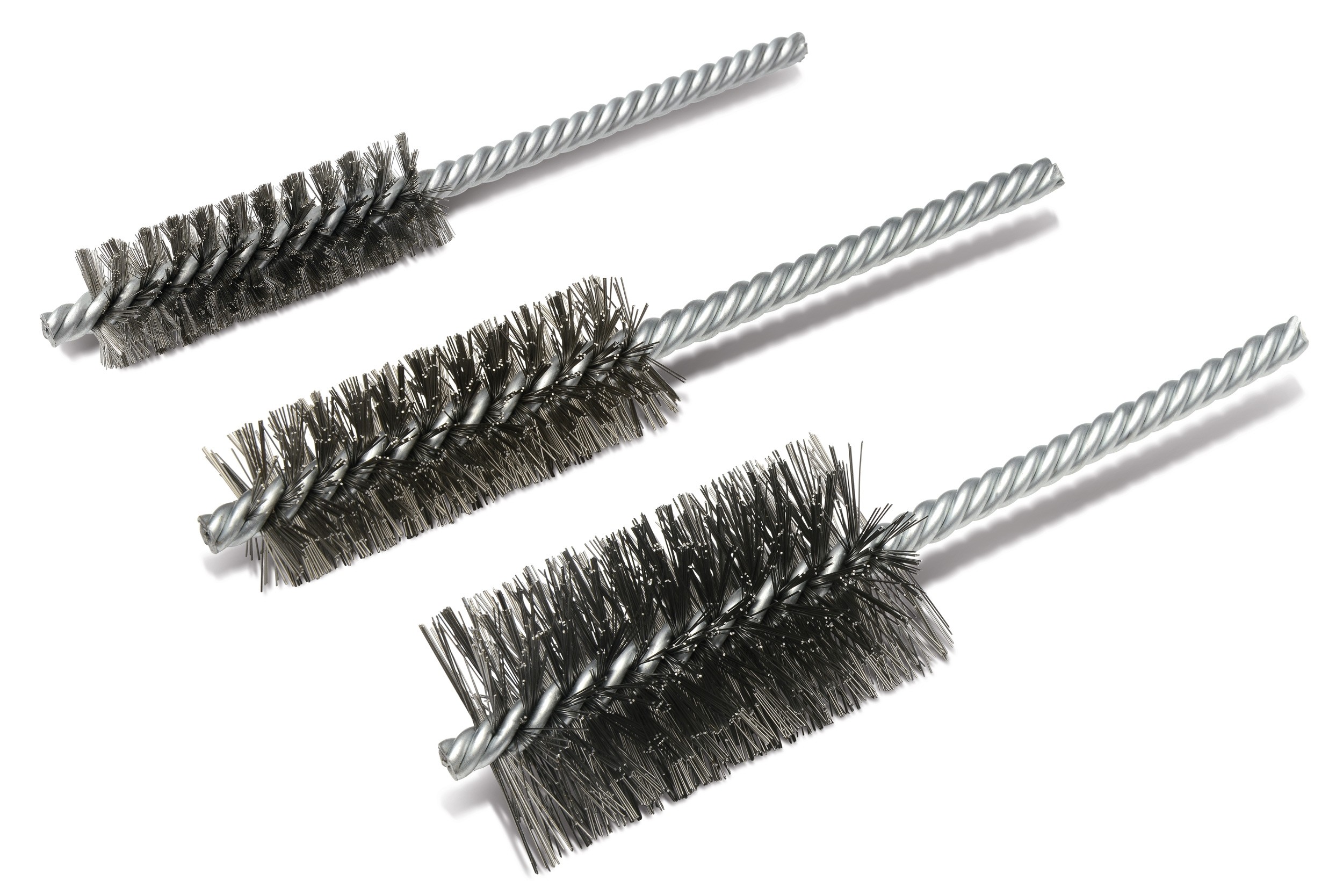1 Weiler 21124 Power Tube Brush Double Stem/Double Spiral Pack of 10 2-1/2 Length 0.06 Stainless Steel Wire Fill 