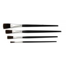 Fine Quality Ox Hair Flat Stroke Brushes