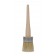 18048 - 2" Diameter Natural White Bristle Round Wax Brush With Round Sash Handle